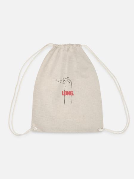 Long cat - Turnbeutel - Natur