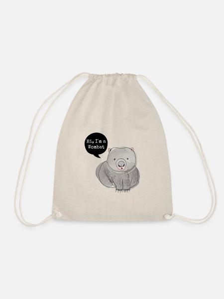 Wombat - Turnbeutel - Natur