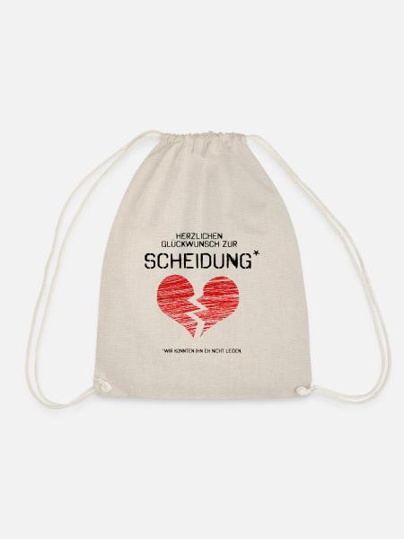 Herzlichen Glückwunsch zur Scheidung - Turnbeutel - Natur