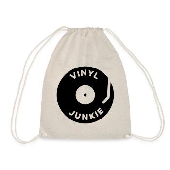 Vinyl Junkie - Turnbeutel - Natur - Vorne