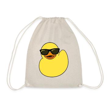 Canard grinçant, canard en caoutchouc, un canard en caoutchouc, canards - Sac de sport léger - nature - Devant