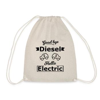 Bonjour les voitures électriques - Sac de sport léger - nature - Devant