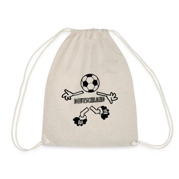 Deutscher Fußball Spieler - Turnbeutel - Natur - Vorne
