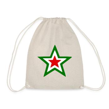 Star from Italy - Drawstring Bag - nature - Front