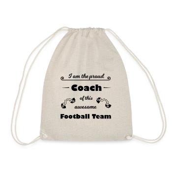 Der beste Fußball Trainer - Turnbeutel - Natur - Vorne