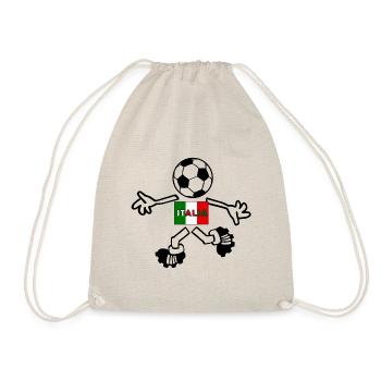 The footballer from Italy - Drawstring Bag - nature - Front
