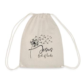 Jesus, Lord of lords has a chic dandelion graphic - Drawstring Bag - nature - Front