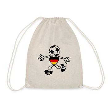 Der deutsche Fußball Spieler - Turnbeutel - Natur - Vorne