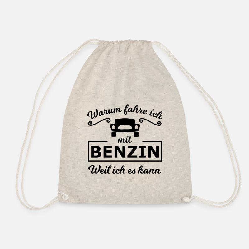 Die Benzin Auto Fahrer - Turnbeutel - Natur