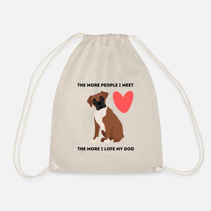 Awesome Dog Design - Drawstring Bag - nature
