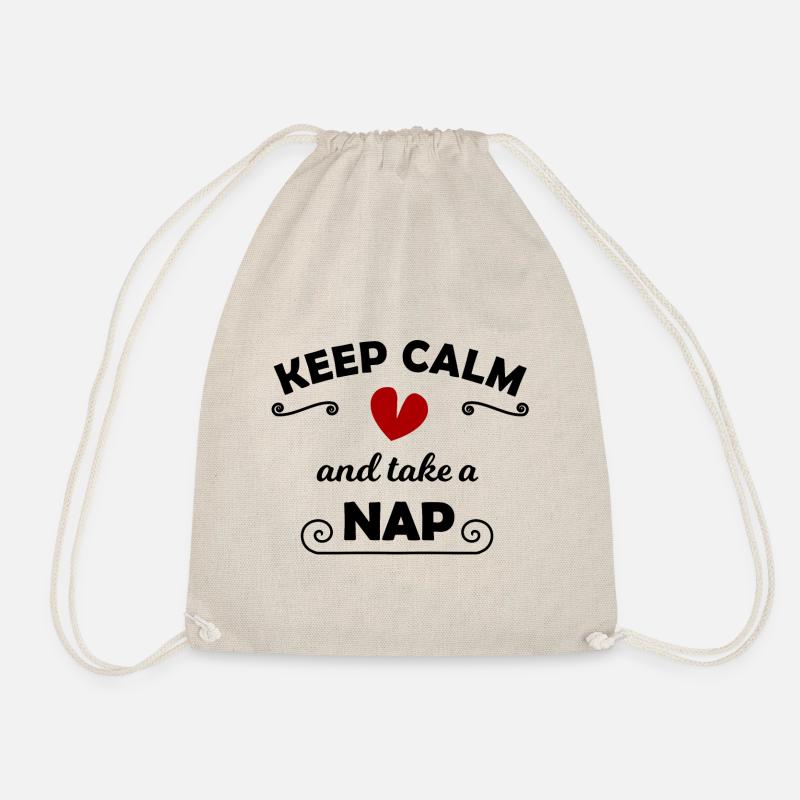 Sleep and rest - Drawstring Bag - nature