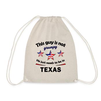 At home in Texas USA - Drawstring Bag - nature - Front