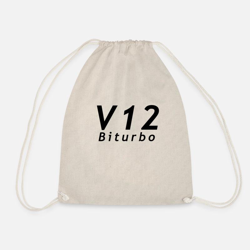 v12Biturbo - Turnbeutel - Natur