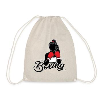 Femmes Boxing mma combat sporty fitness ring - Sac de sport léger - nature - Devant