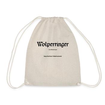 Wolpertinger black - Turnbeutel - Natur - Vorne
