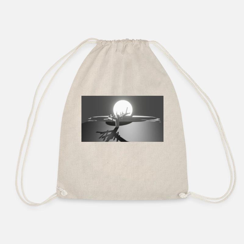 Sun and Tree - Drawstring Bag - nature