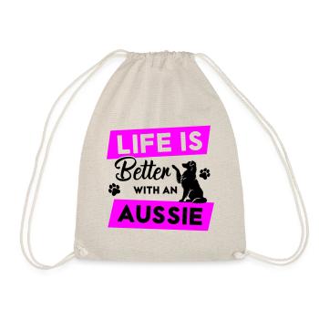 La vie est meilleure avec un Australien - Vector Design - Sac de sport léger - nature - Devant