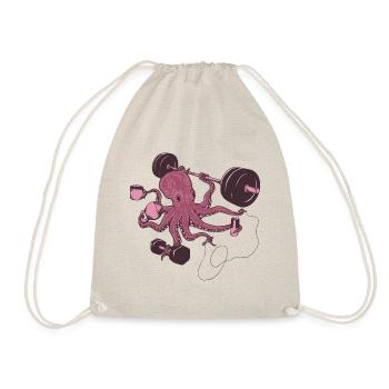 Functional Fitness Octopus Rosa - Turnbeutel - Natur - Vorne