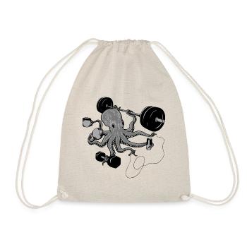 Functional Fitness Octopus Grau - Turnbeutel - Natur - Vorne