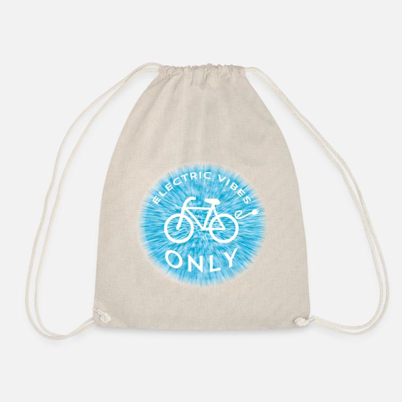 ELECTRIC VIBES ONLY EBIKE Bicycle E-Bike - Drawstring Bag - nature