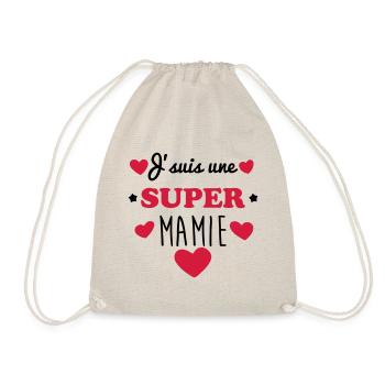 Super Oma Weihnachtsgeschenk Oma Party - Turnbeutel - Natur - Vorne