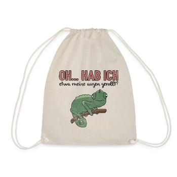 Lustiges Chamäleon > Augen Rollen > Reptilien - Turnbeutel - Natur - Vorne