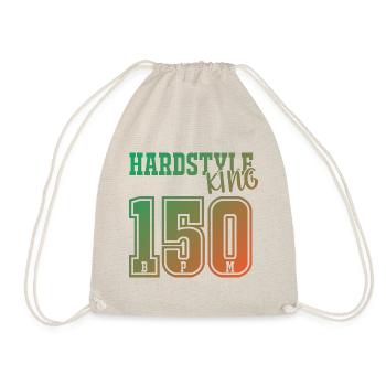 Festival Shirt · Hardstyle King · Musik Geschenk - Turnbeutel - Natur - Vorne