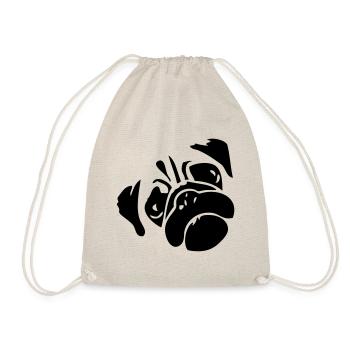 chien carlin dog - Sac de sport léger - nature - Devant