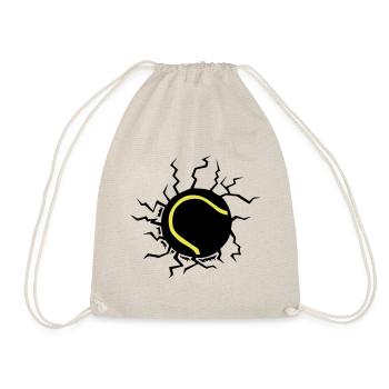 Crack Tennis Impact Ground Ball - Turnbeutel - Natur - Vorne