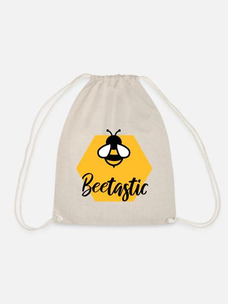 Beetastic - Drawstring Bag - nature