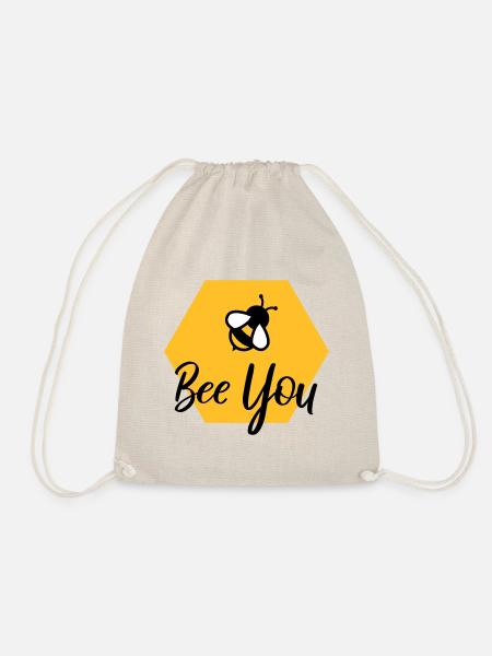 Bee you - Drawstring Bag - nature