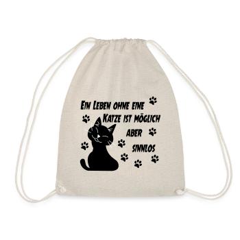 KATZE - KATZE - KATZE - KATZE - Turnbeutel - Natur - Vorne
