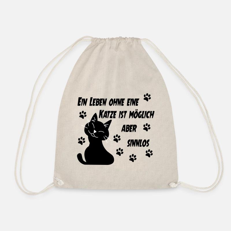 KATZE - KATZE - KATZE - KATZE - Turnbeutel - Natur