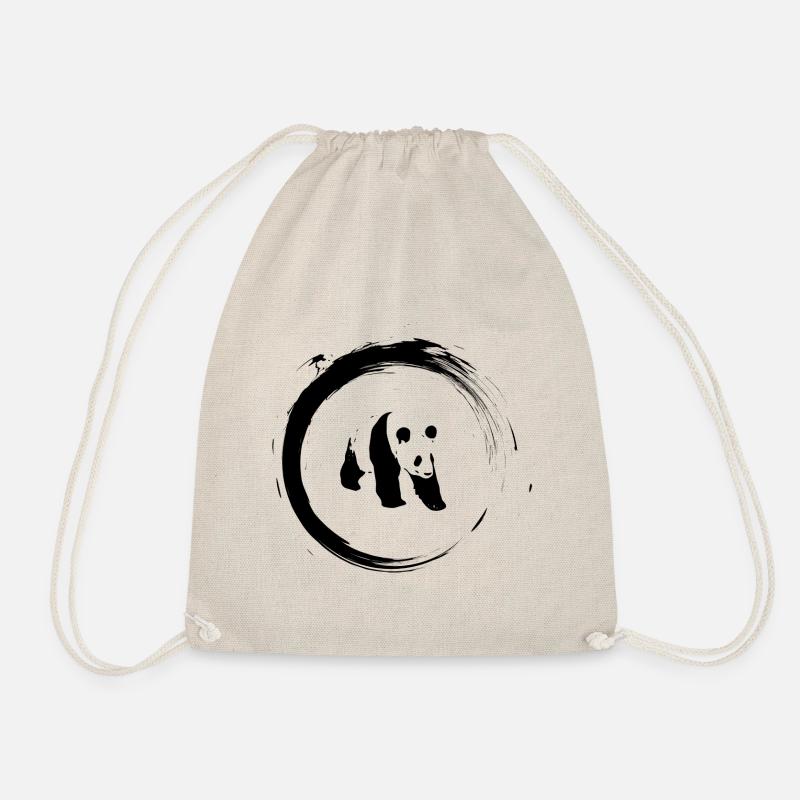 panda - Drawstring Bag - nature