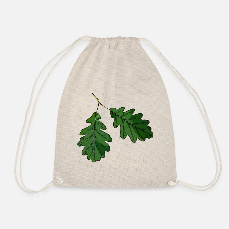 Oak leaf oak leaf - Drawstring Bag - nature