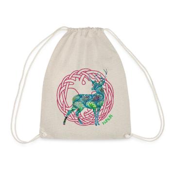 hirsch dwalin e 115 - Drawstring Bag - nature - Front