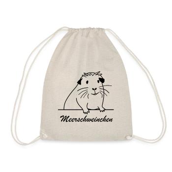 Meerschweinchen - Turnbeutel - Natur - Vorne