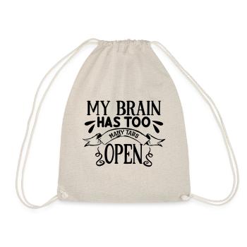Mon cerveau a trop d'onglets ouverts - Sac de sport léger - nature - Devant