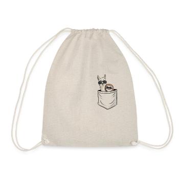 Sunglasses sloth & llama in bag gift - Drawstring Bag - nature - Front