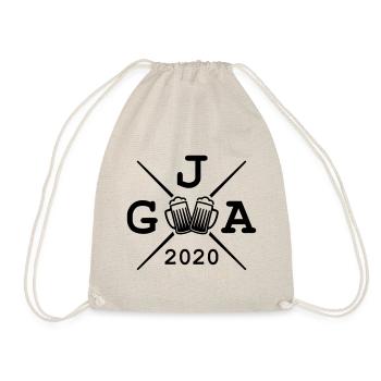 jga 2020 bier - Turnbeutel - Natur - Vorne