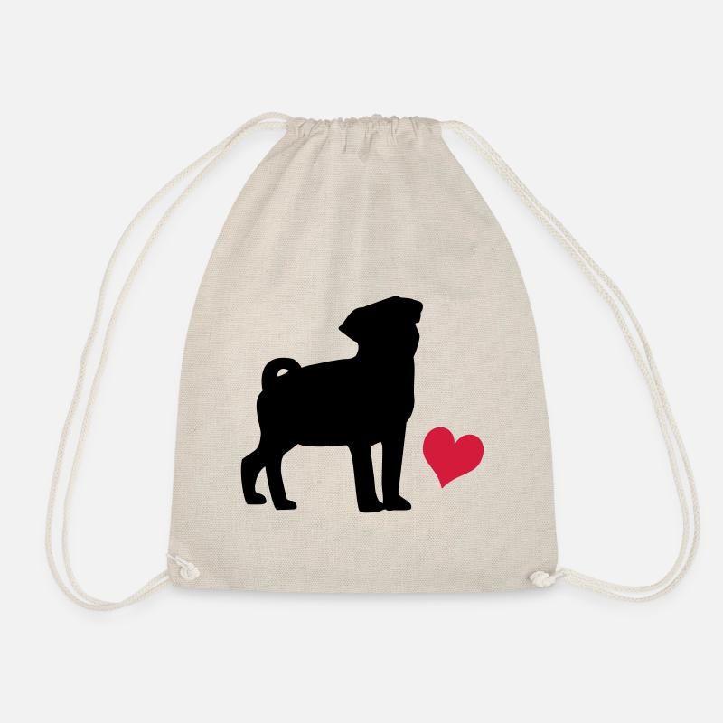 Mops - Turnbeutel - Natur