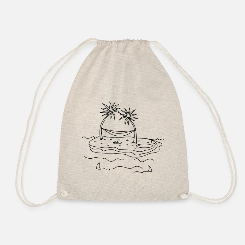 island - Drawstring Bag - nature