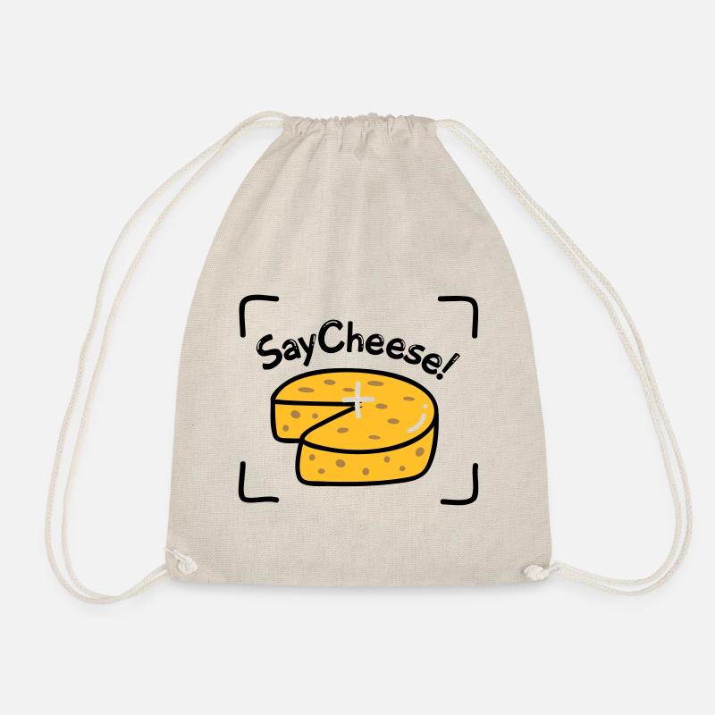 Say Cheese! - Drawstring Bag - nature