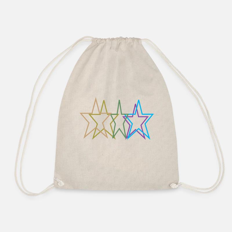 Étoiles colorées Image12 - Sac de sport léger - nature