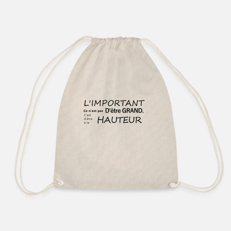 quote - Drawstring Bag - nature