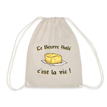 Le beurre salé c'est la vie - Sac de sport léger - nature - Devant