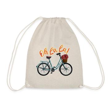 Oh La La - Vélo Français - La vie est belle - Sac de sport léger - nature - Devant