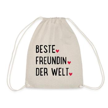 Beste Freundin - Turnbeutel - Natur - Vorne