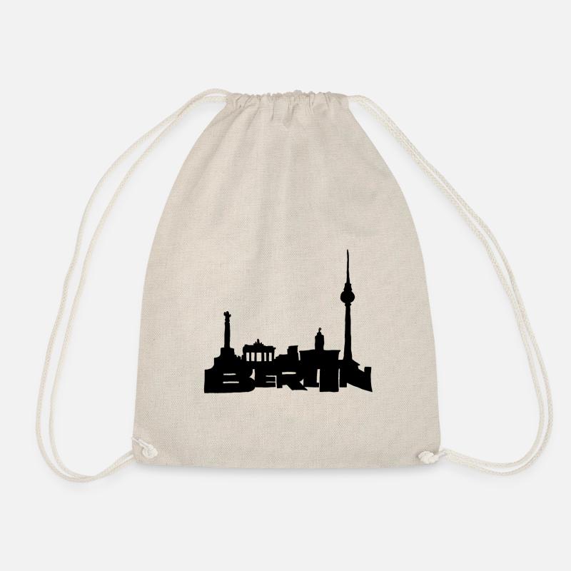 Berlin Skyline Premium Design - Turnbeutel - Natur