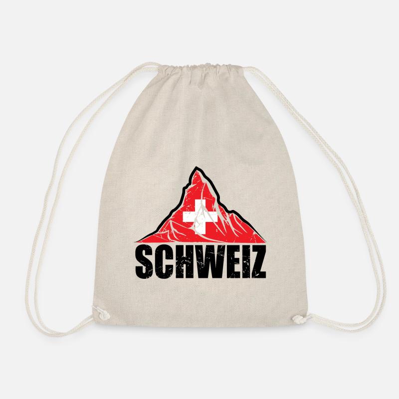 Schweiz Matterhorn - Schweiz Flagge - Turnbeutel - Natur